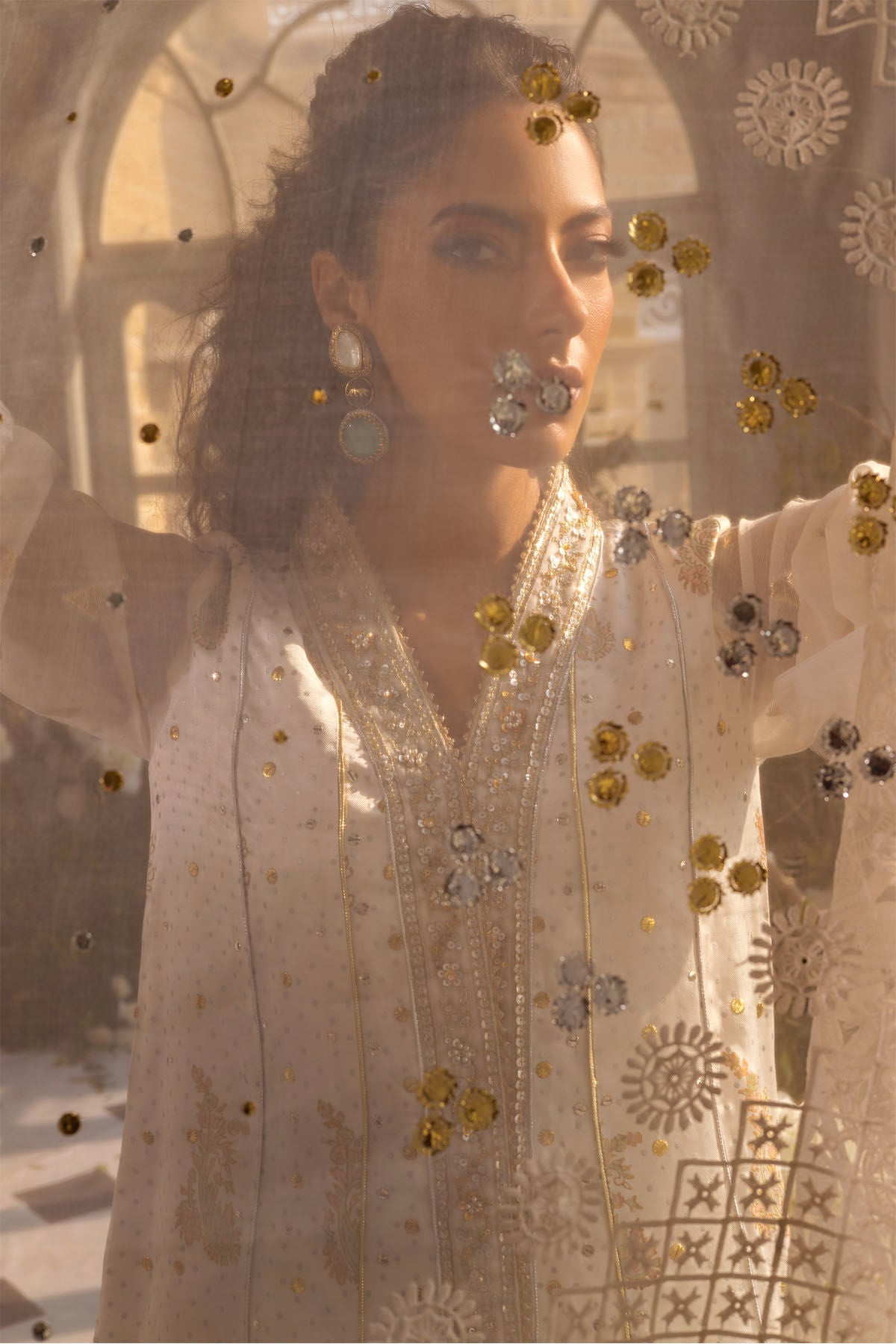Annus Abrar | Designer Picks 24 | RANO KAFTAN CUT SHIRT - Official Annus Abrar stockist in UK - Sakeena London