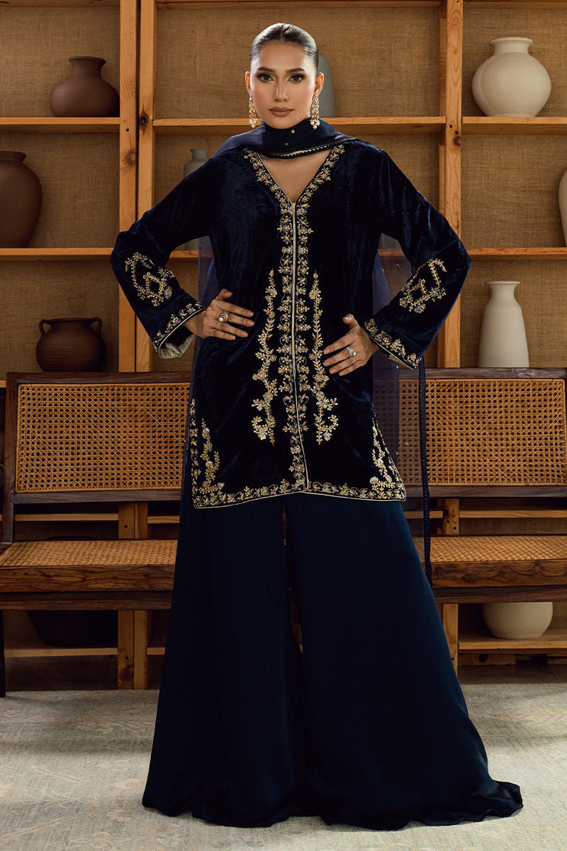 Fatima Khan | Warm Whisper Velvet 25 | Sapphire Legacy - Official Fatima Khan stockist in UK - Sakeena London