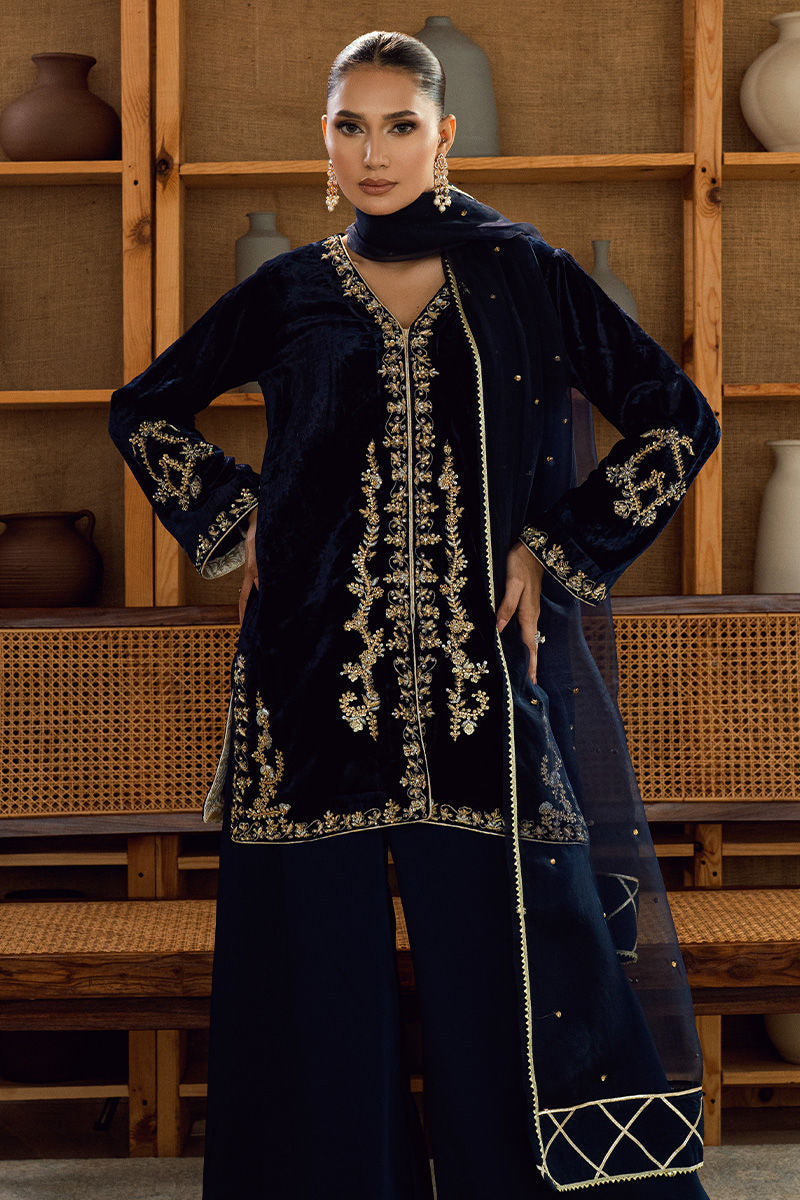 Fatima Khan | Warm Whisper Velvet 25 | Sapphire Legacy - Official Fatima Khan stockist in UK - Sakeena London