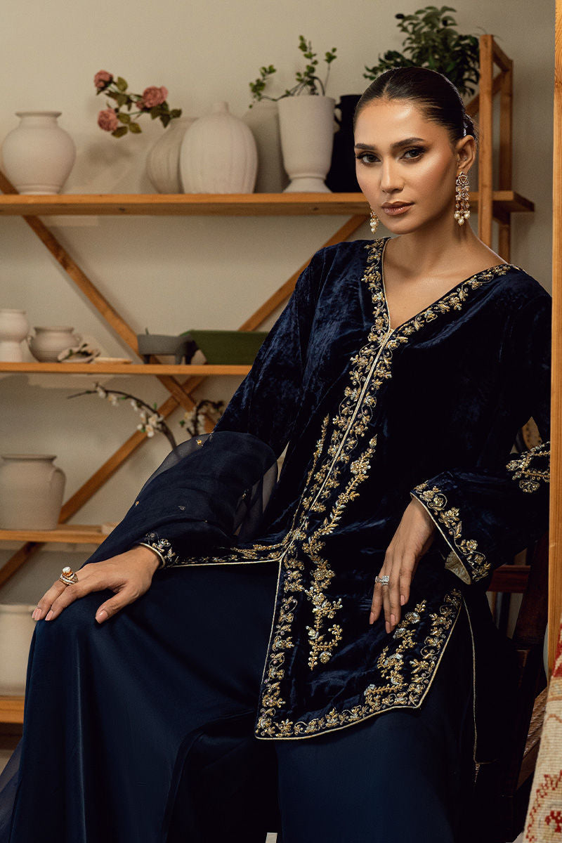 Fatima Khan | Warm Whisper Velvet 25 | Sapphire Legacy - Official Fatima Khan stockist in UK - Sakeena London