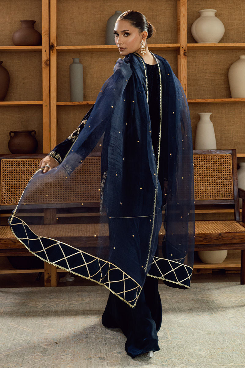 Fatima Khan | Warm Whisper Velvet 25 | Sapphire Legacy - Official Fatima Khan stockist in UK - Sakeena London