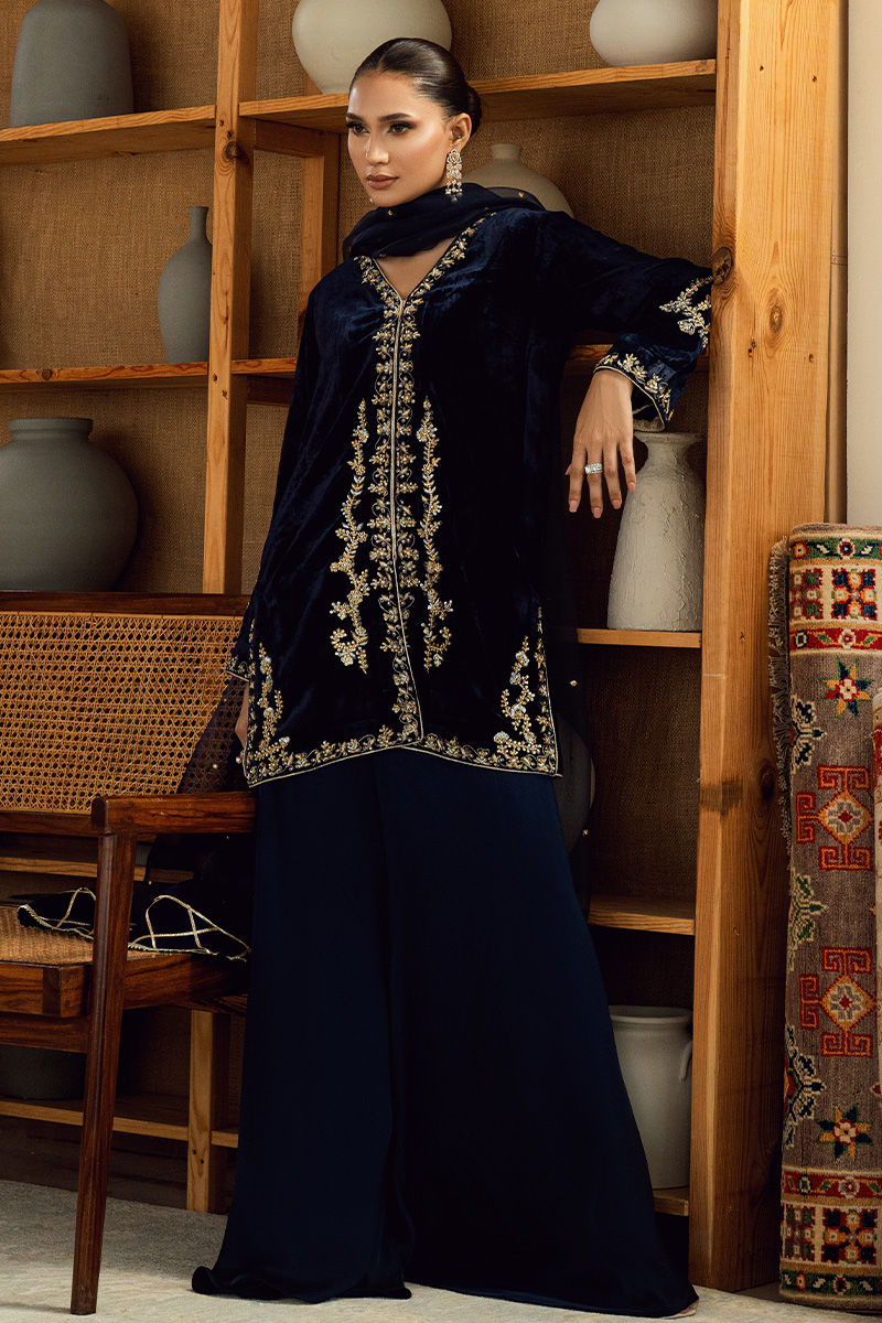 Fatima Khan | Warm Whisper Velvet 25 | Sapphire Legacy - Official Fatima Khan stockist in UK - Sakeena London