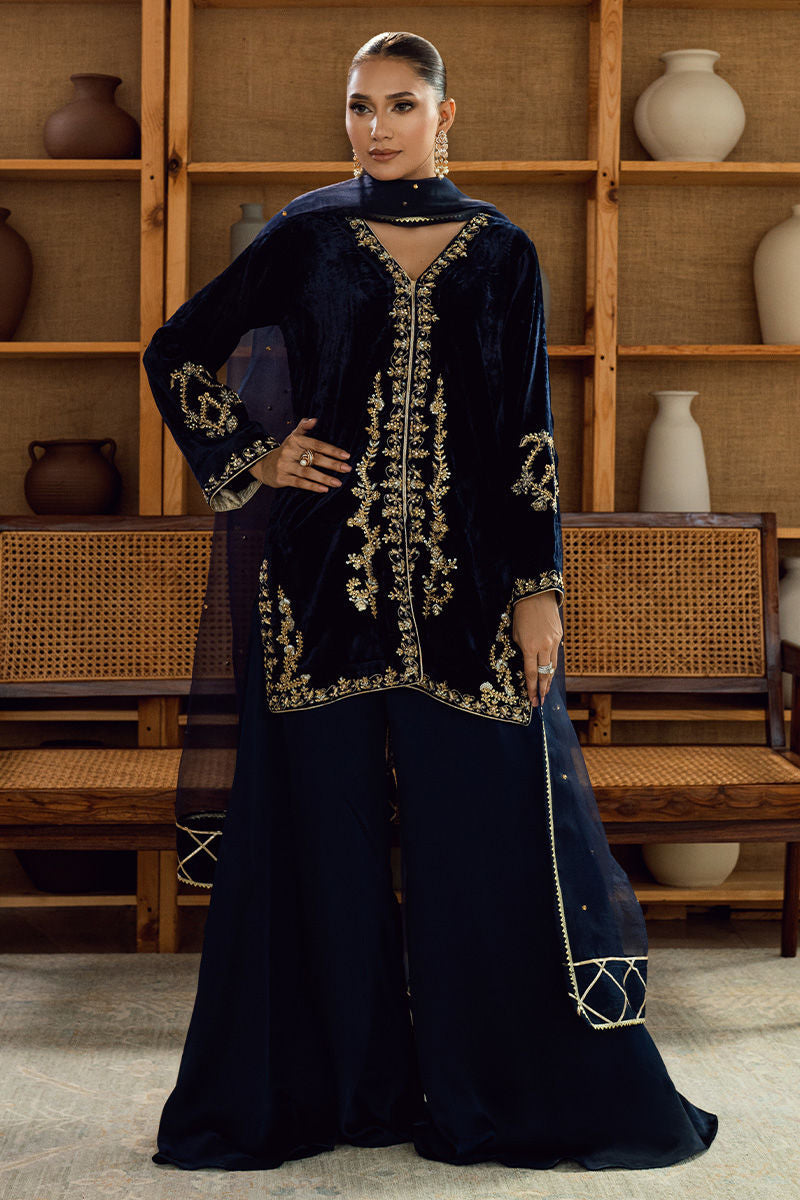 Fatima Khan | Warm Whisper Velvet 25 | Sapphire Legacy - Official Fatima Khan stockist in UK - Sakeena London