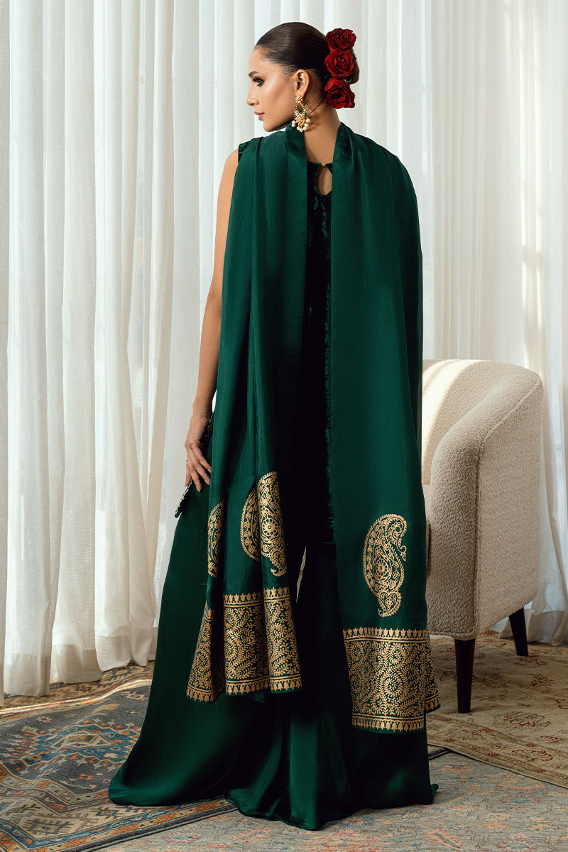 Fatima Khan | Warm Whisper Velvet 25 | Emerald Dusk - Official Fatima Khan stockist in UK - Sakeena London