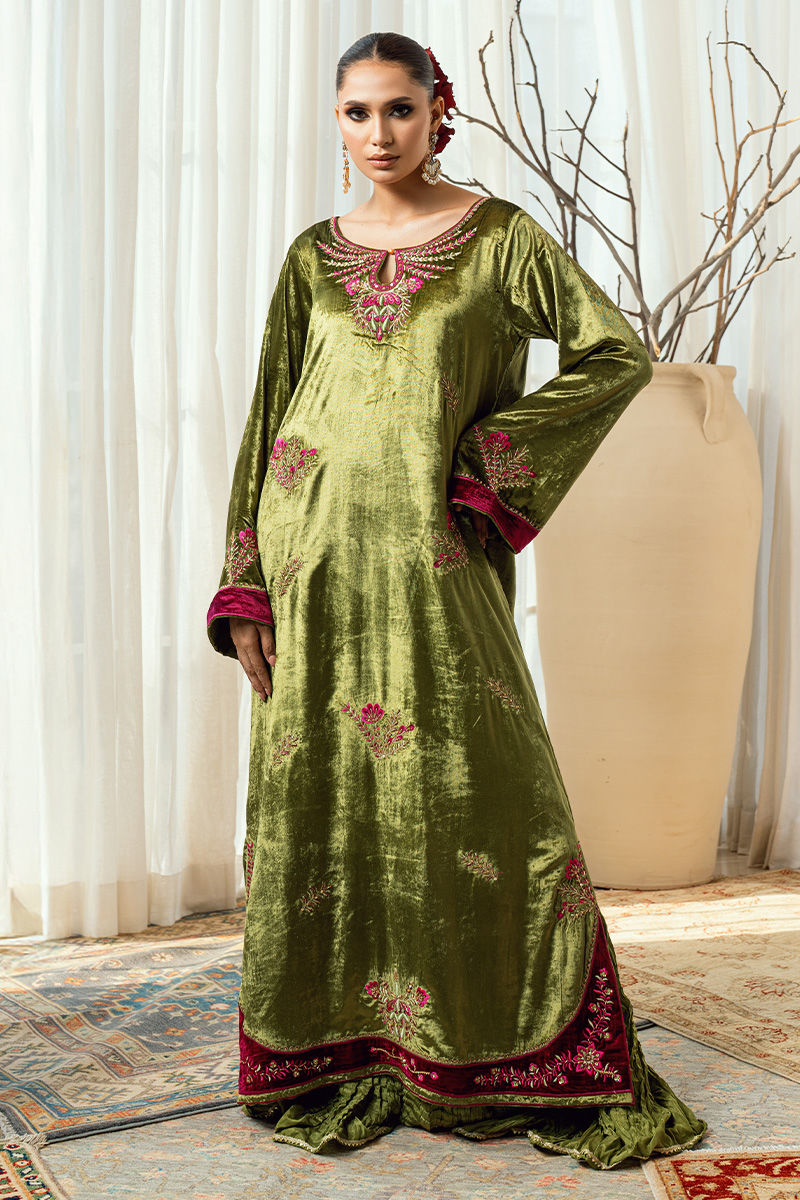 Fatima Khan | Warm Whisper Velvet 25 | Jade Whisper - Official Fatima Khan stockist in UK - Sakeena London