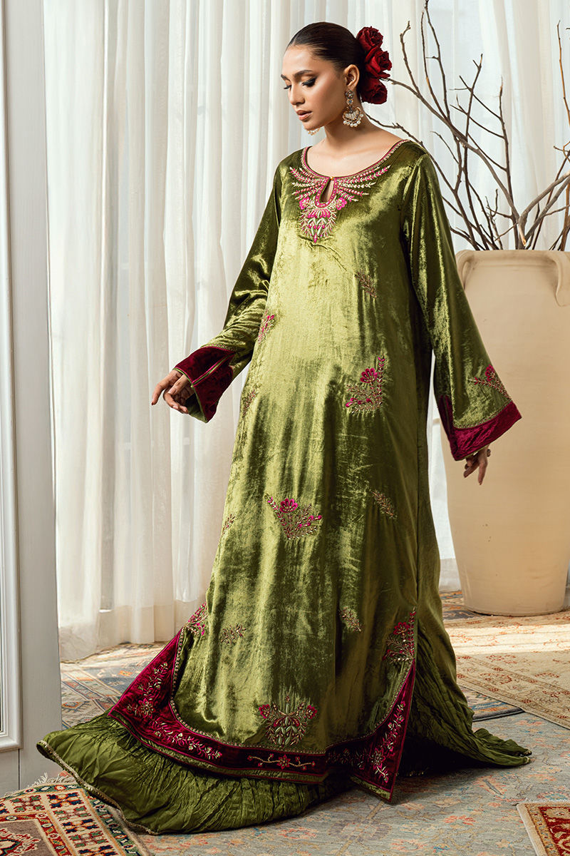Fatima Khan | Warm Whisper Velvet 25 | Jade Whisper - Official Fatima Khan stockist in UK - Sakeena London