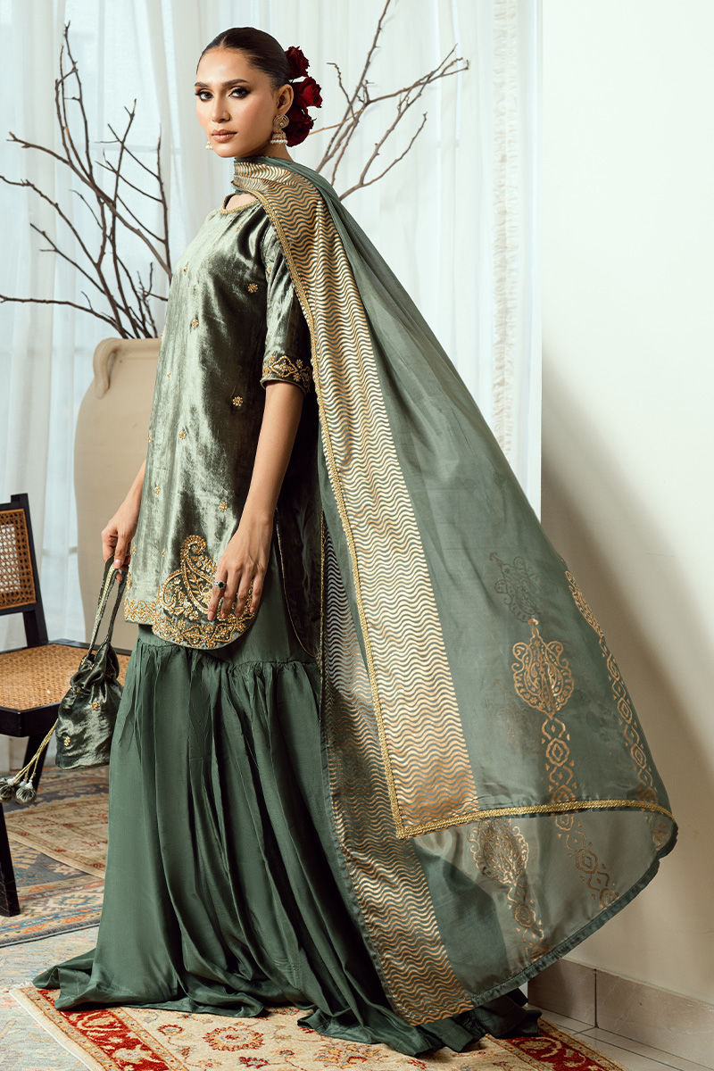 Fatima Khan | Warm Whisper Velvet 25 | Olive Dynasty - Official Fatima Khan stockist in UK - Sakeena London