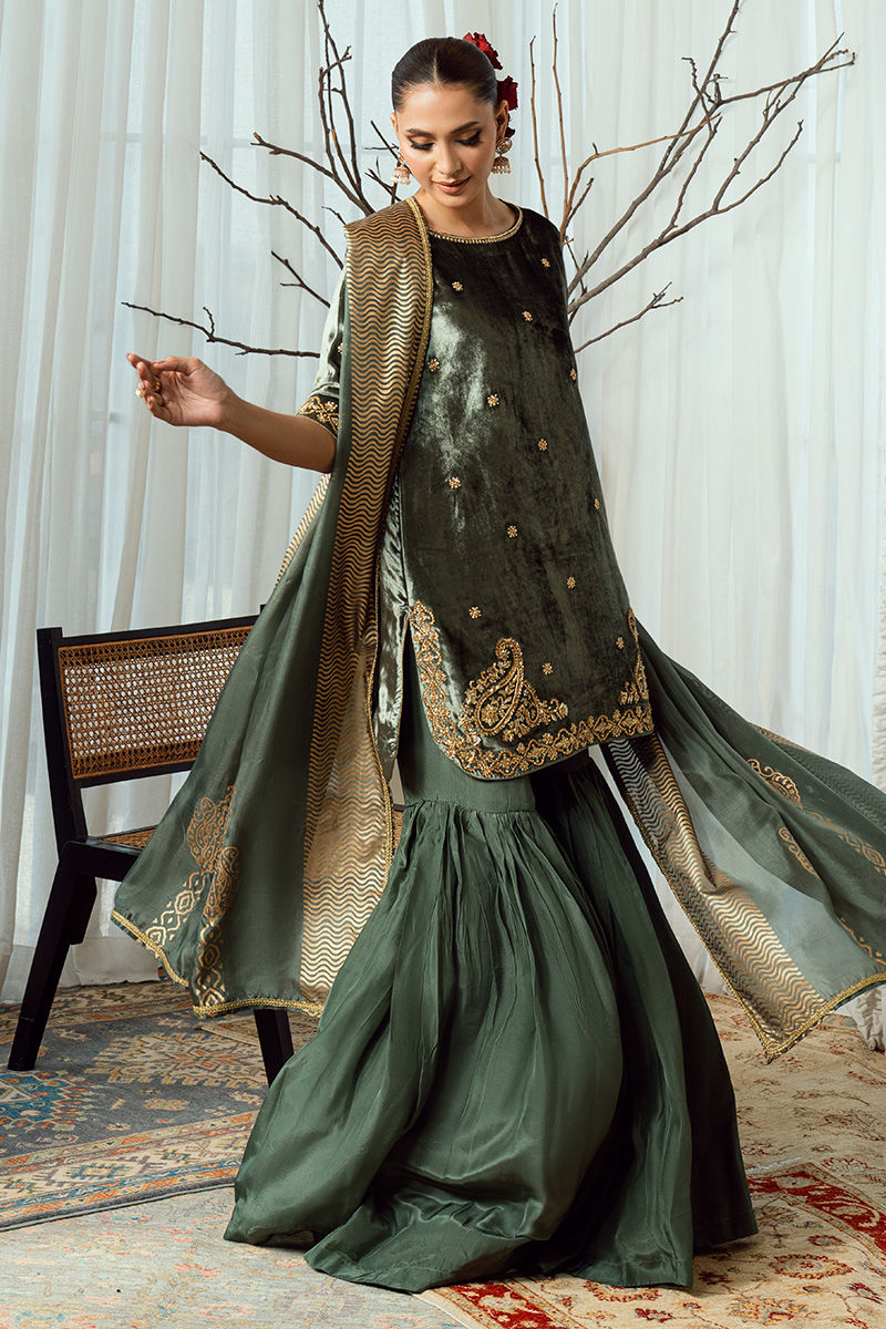 Fatima Khan | Warm Whisper Velvet 25 | Olive Dynasty - Official Fatima Khan stockist in UK - Sakeena London