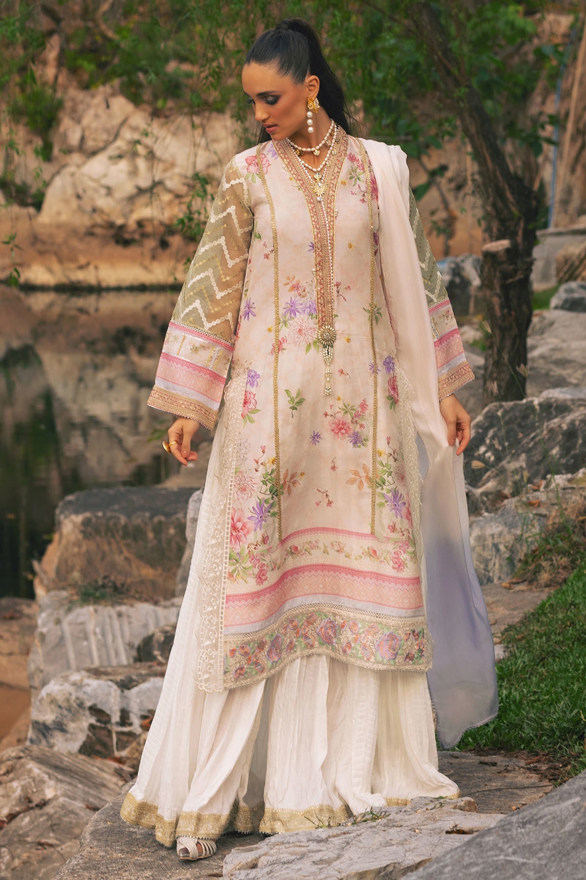 Annus Abrar | Luxe Silk Pret | HALEH - Official Annus Abrar stockist in UK - Sakeena London