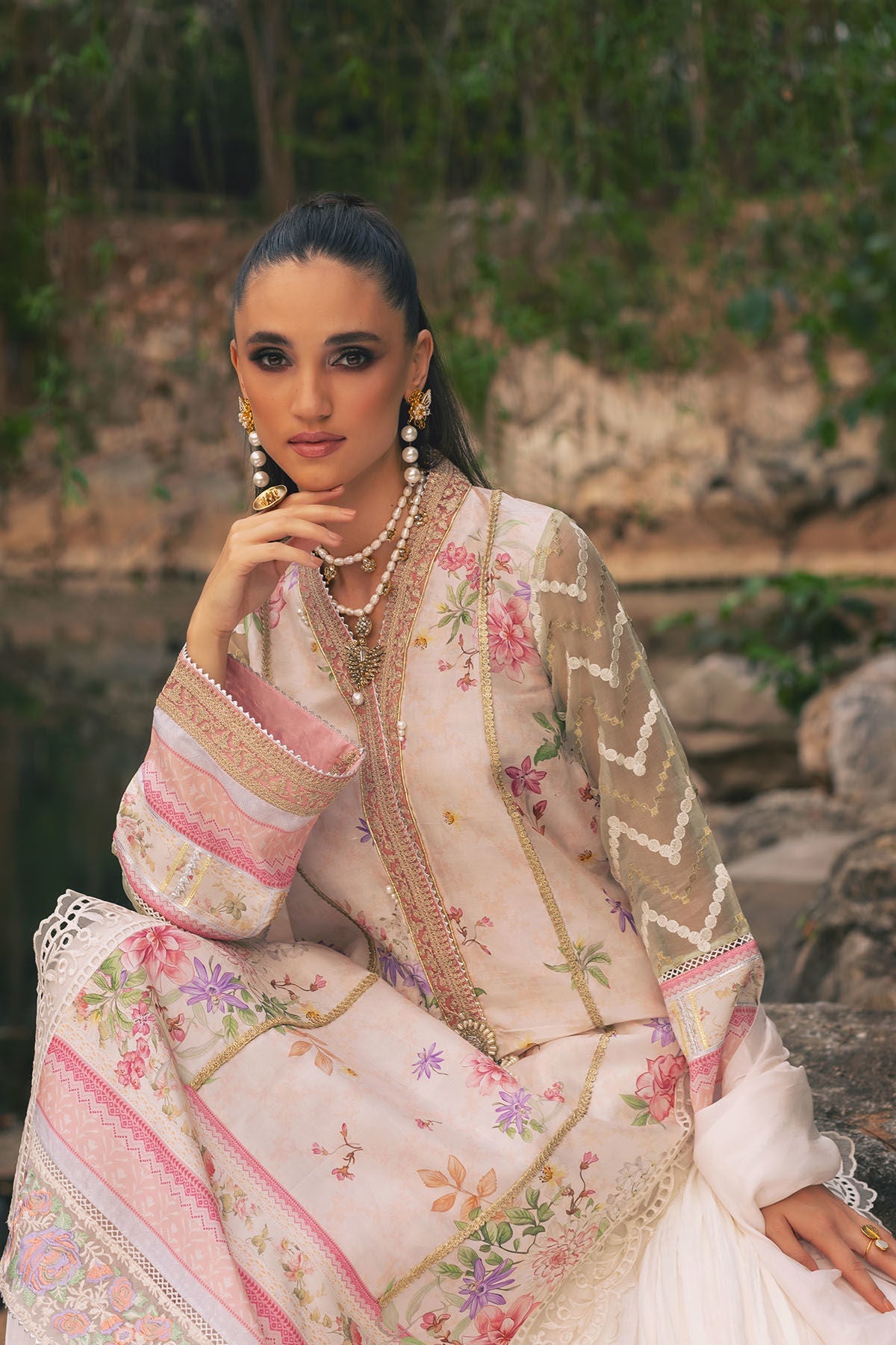 Annus Abrar | Luxe Silk Pret | HALEH - Official Annus Abrar stockist in UK - Sakeena London