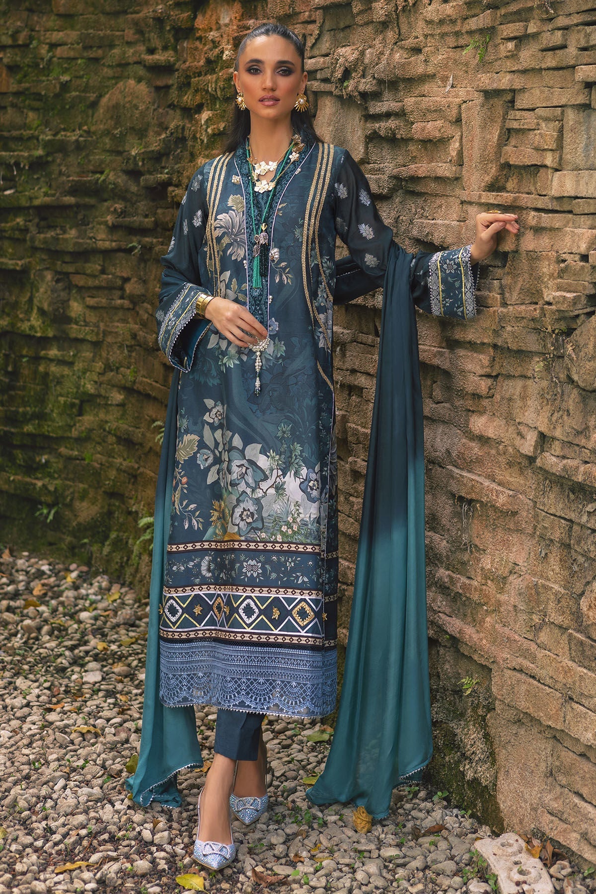 Annus Abrar | Luxe Silk Pret | NARIN - Official Annus Abrar stockist in UK - Sakeena London