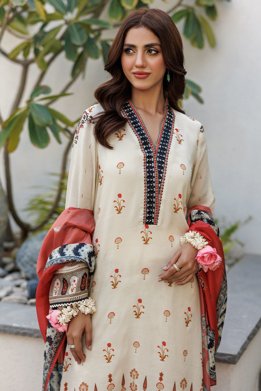 Deepak Perwani | Festive Lawn 24 | KTD4076 - Official Deepak Perwani stockist in UK - Sakeena London