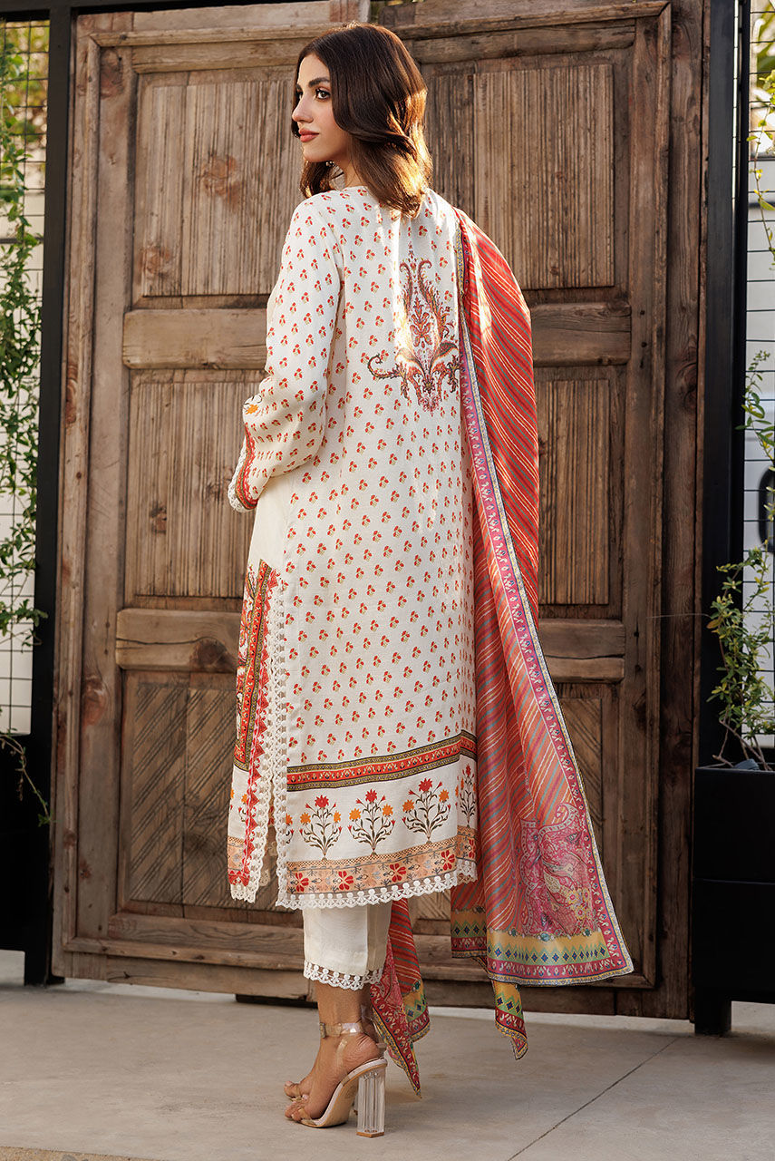 Deepak Perwani | Festive Lawn 24 | KTD4073 - Official Deepak Perwani stockist in UK - Sakeena London