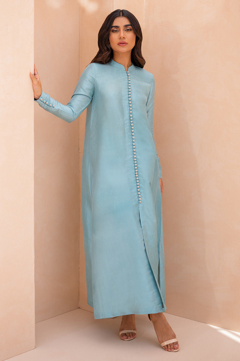 Ansab Jahangir | Luxury Silk Pret | AURORA FROST - Official Ansab Jahangir stockist in UK - Sakeena London
