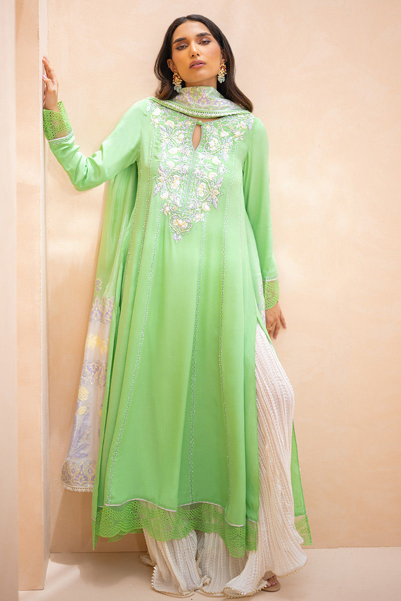 Ansab Jahangir | Luxury Silk Pret | VERDE - Official Ansab Jahangir stockist in UK - Sakeena London