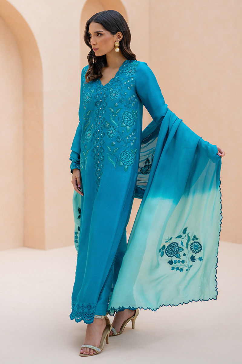 Ansab Jahangir | Luxury Silk Pret | MARINA - Official Ansab Jahangir stockist in UK - Sakeena London