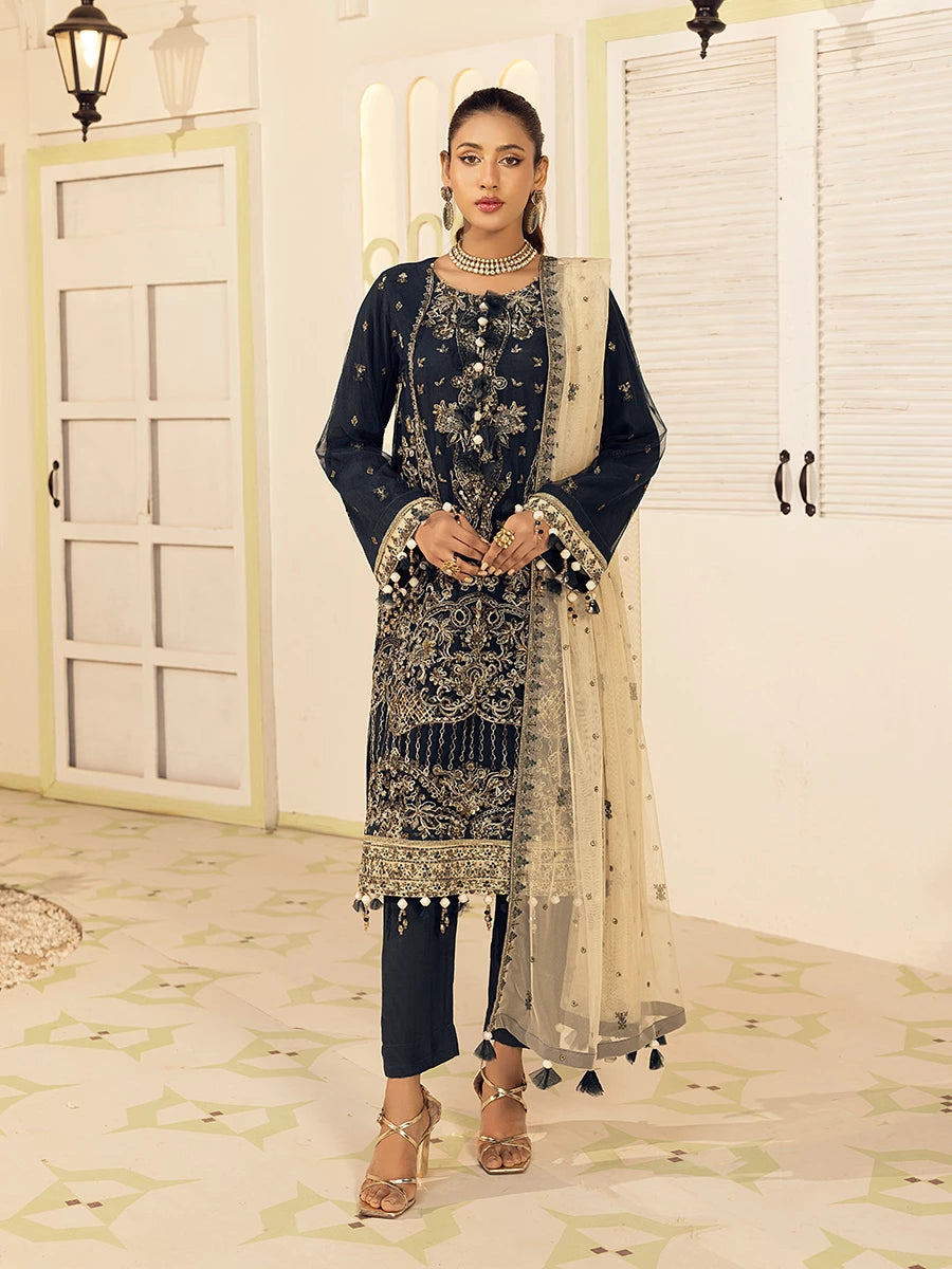 Salitex | Signature Festive Chiffon | SUNW6NO006UT - Official Salitex stockist in UK - Sakeena London