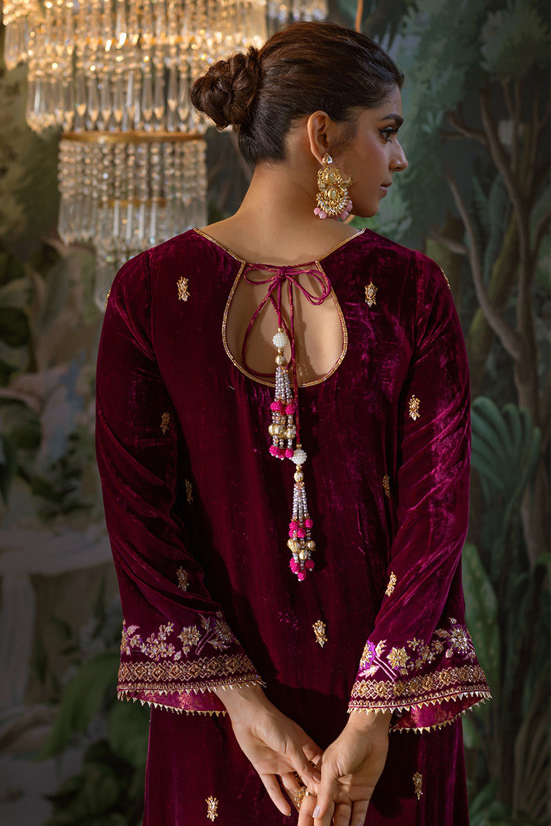 Ansab Jahangir | Bow Velvet Edit | JULIANA - Official Ansab Jahangir stockist in UK - Sakeena London