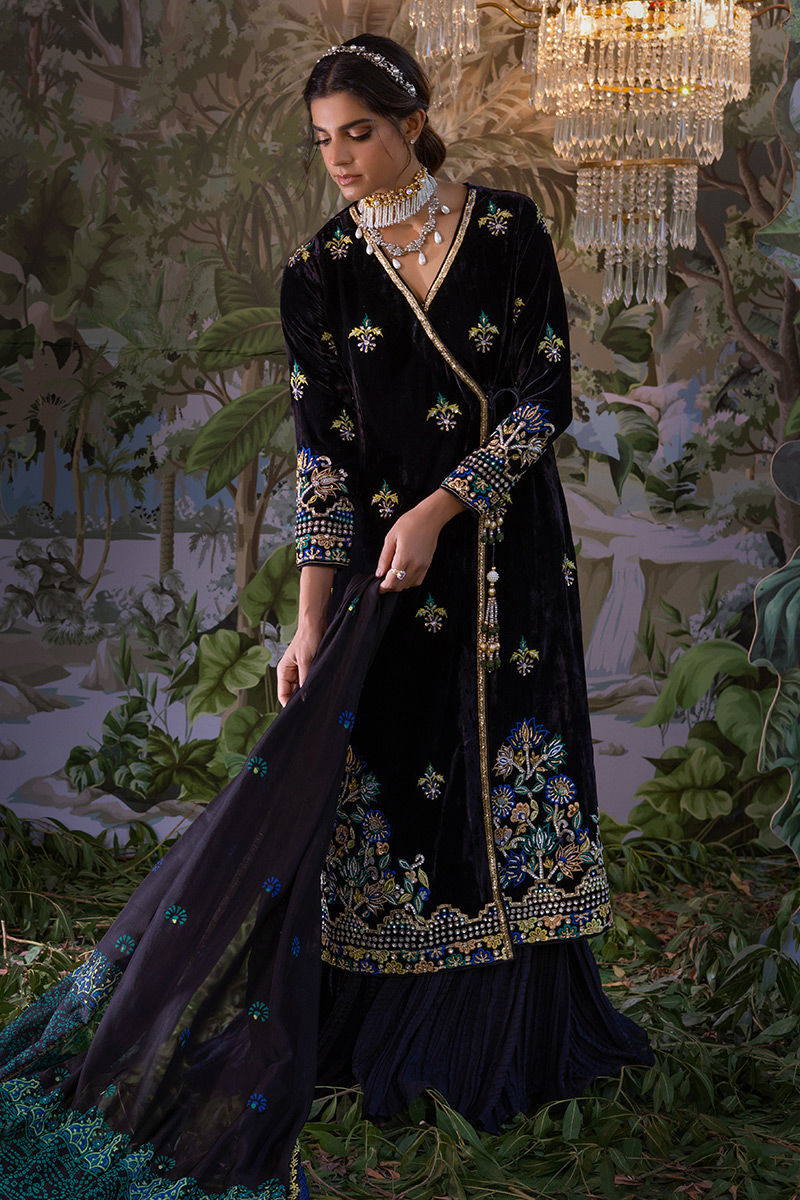 Ansab Jahangir | Bow Velvet Edit | AMARA - Official Ansab Jahangir stockist in UK - Sakeena London
