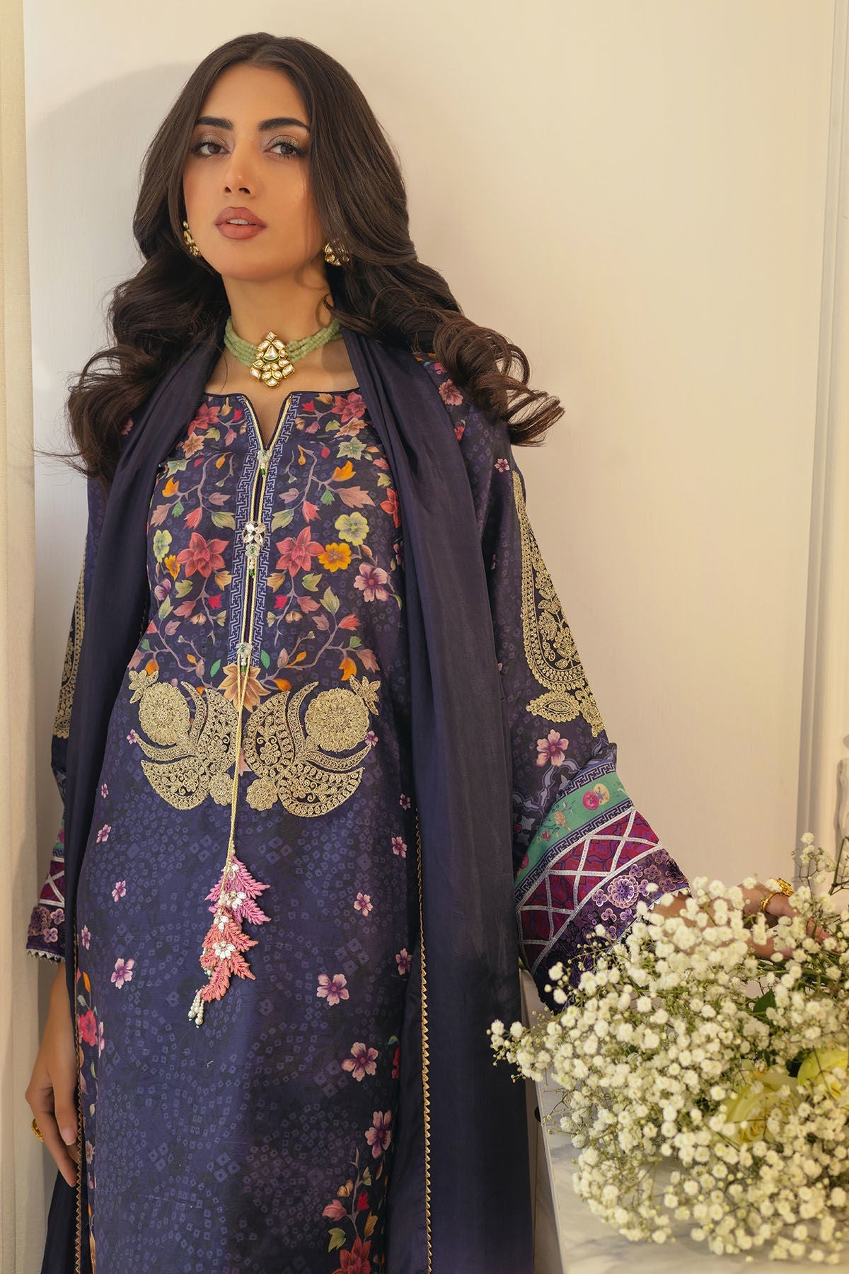 Annus Abrar | Luxe Silk Pret | ZELYA-SHIRT AND DUPATTA - Official Annus Abrar stockist in UK - Sakeena London