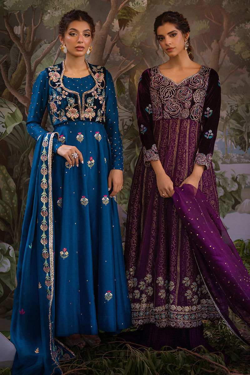 Ansab Jahangir | Bow Velvet Edit | CORALIE - Official Ansab Jahangir stockist in UK - Sakeena London