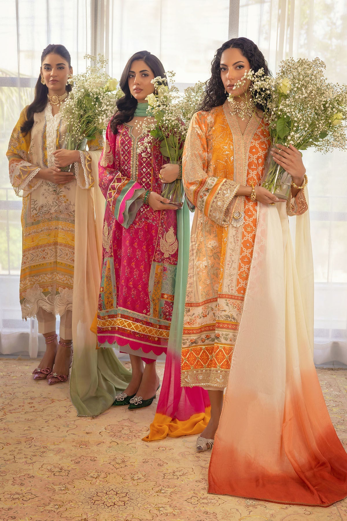 Annus Abrar | Luxe Silk Pret | LAMYA - SHIRT AND DUPATTA - Official Annus Abrar stockist in UK - Sakeena London