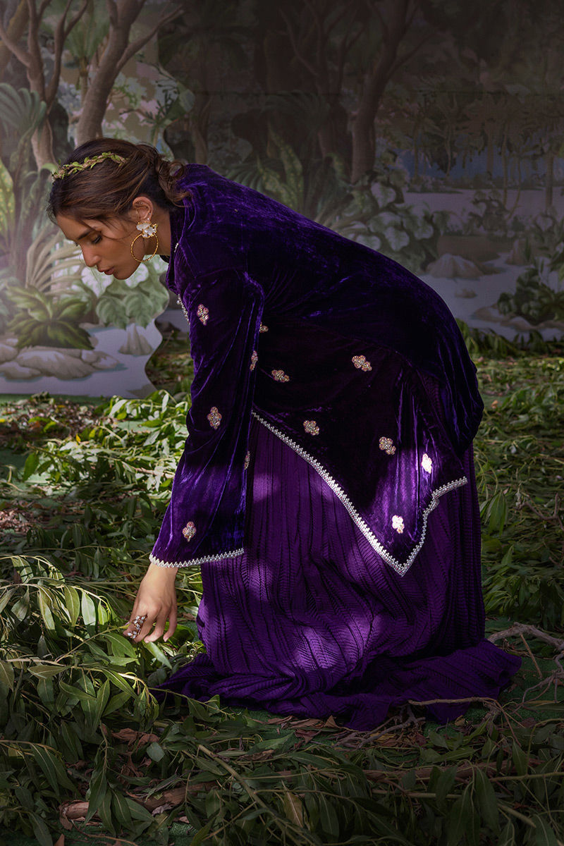 Ansab Jahangir | Bow Velvet Edit | IRISA - Official Ansab Jahangir stockist in UK - Sakeena London