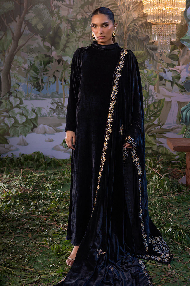 Ansab Jahangir | Bow Velvet Edit | NATALIA - Official Ansab Jahangir stockist in UK - Sakeena London