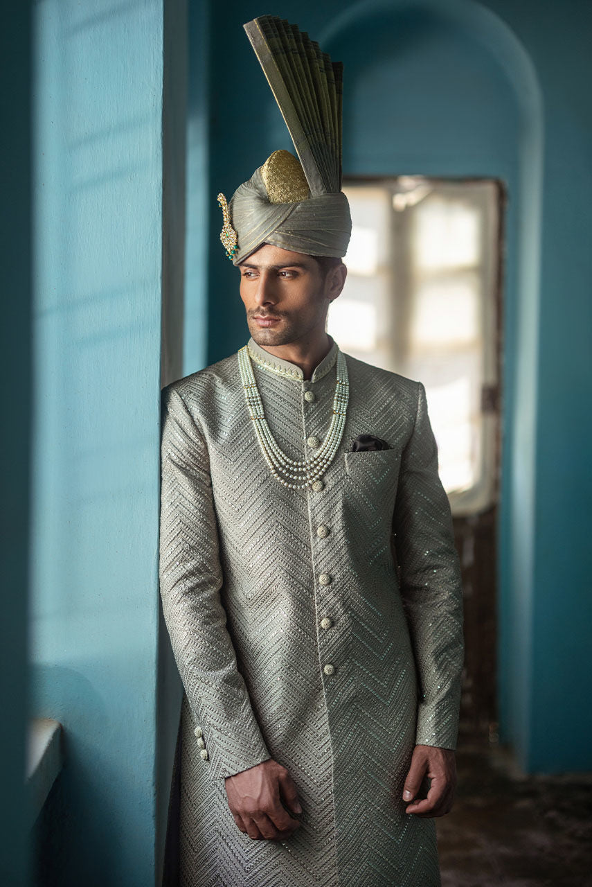 Pakistani Menswear | Deepak Perwani | Shr3439 - Official Sakeena London stockist in UK - Sakeena London