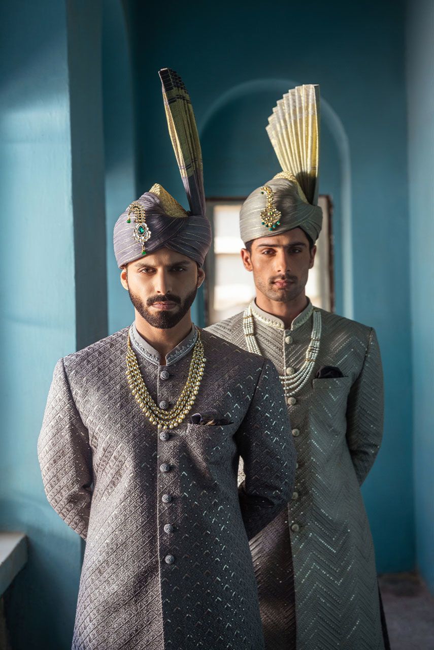 Pakistani Menswear | Deepak Perwani | Shr3440 - Official Sakeena London stockist in UK - Sakeena London