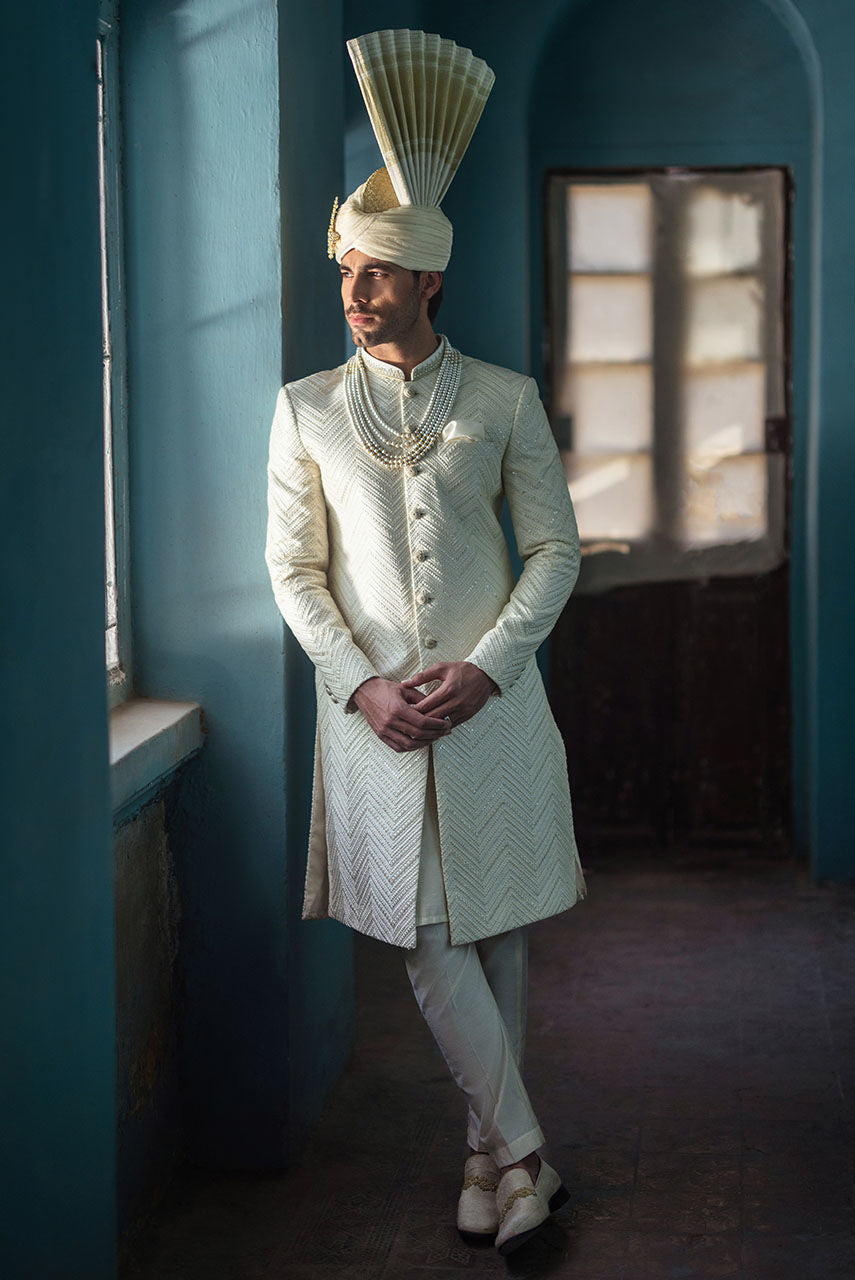 Pakistani Menswear | Deepak Perwani | Shr3443 - Official Sakeena London stockist in UK - Sakeena London