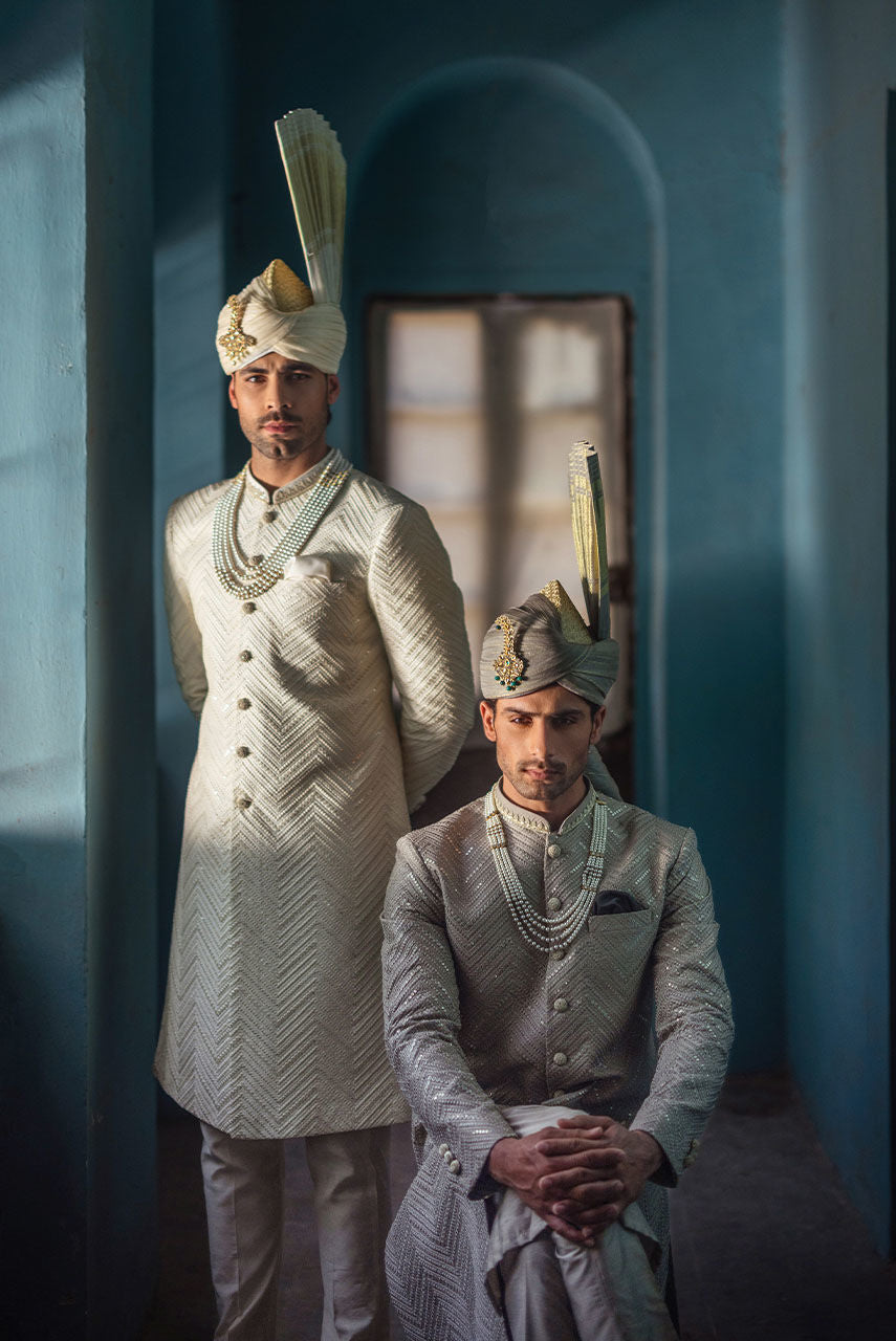 Pakistani Menswear | Deepak Perwani | Shr3443 - Official Sakeena London stockist in UK - Sakeena London