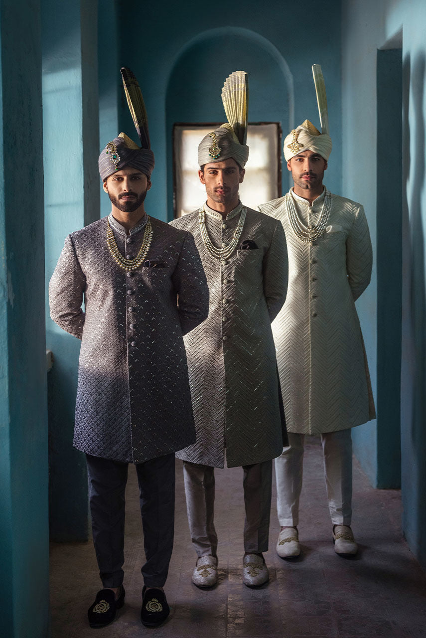 Pakistani Menswear | Deepak Perwani | Shr3440 - Official Sakeena London stockist in UK - Sakeena London