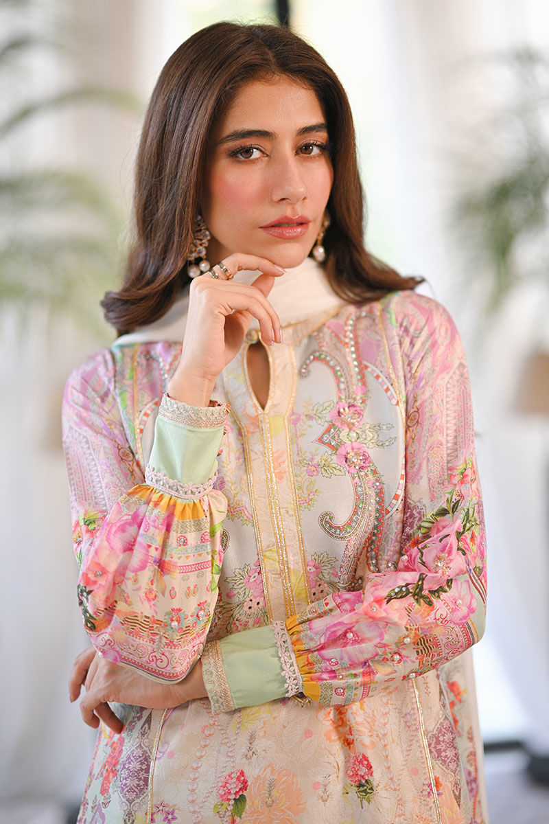 Ansab Jahangir | Digital Silk | Aliya Shirt and Dupatta - Official Ansab Jahangir stockist in UK - Sakeena London