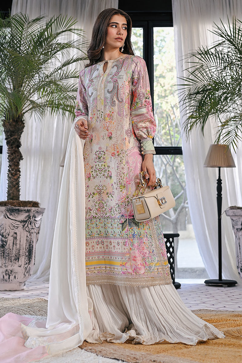 Ansab Jahangir | Digital Silk | Aliya Shirt and Dupatta - Official Ansab Jahangir stockist in UK - Sakeena London