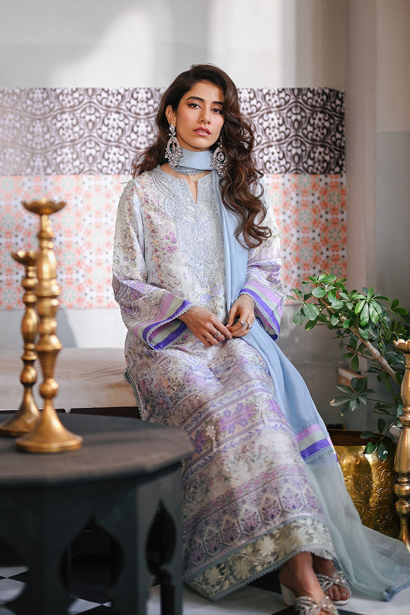 Ansab Jahangir | Digital Silk | Yelena Shirt and Dupatta - Official Ansab Jahangir stockist in UK - Sakeena London