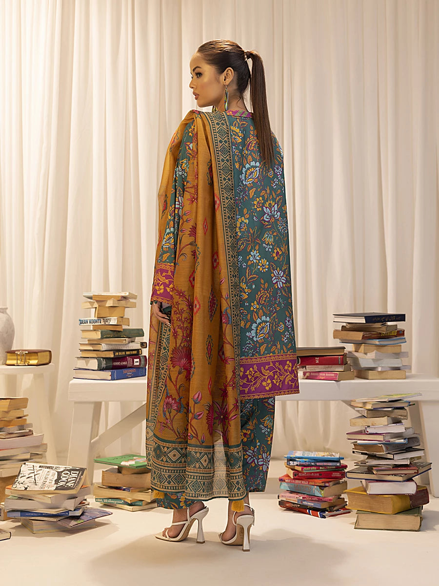 Salitex | Sibel Printed Lawn Silk | ST-03 - Official Salitex stockist in UK - Sakeena London