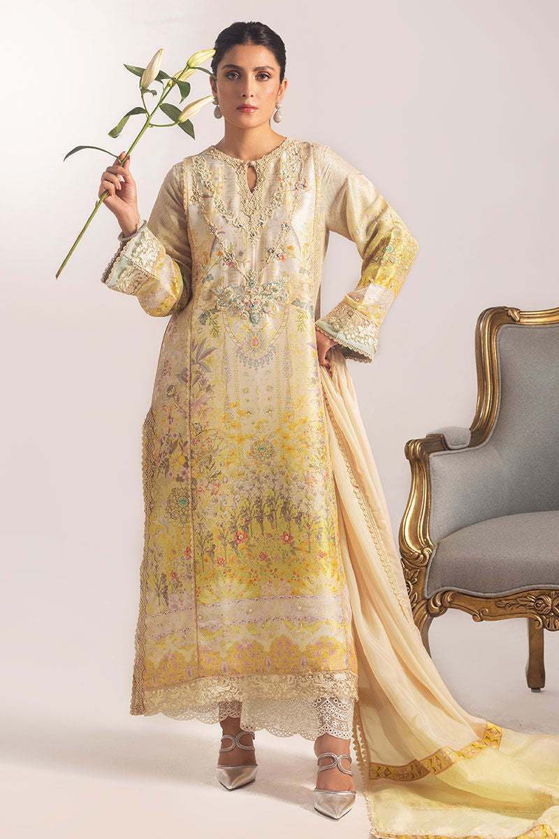Ansab Jahangir | Digital Silk | Alyssa Shirt and Dupatta - Official Ansab Jahangir stockist in UK - Sakeena London