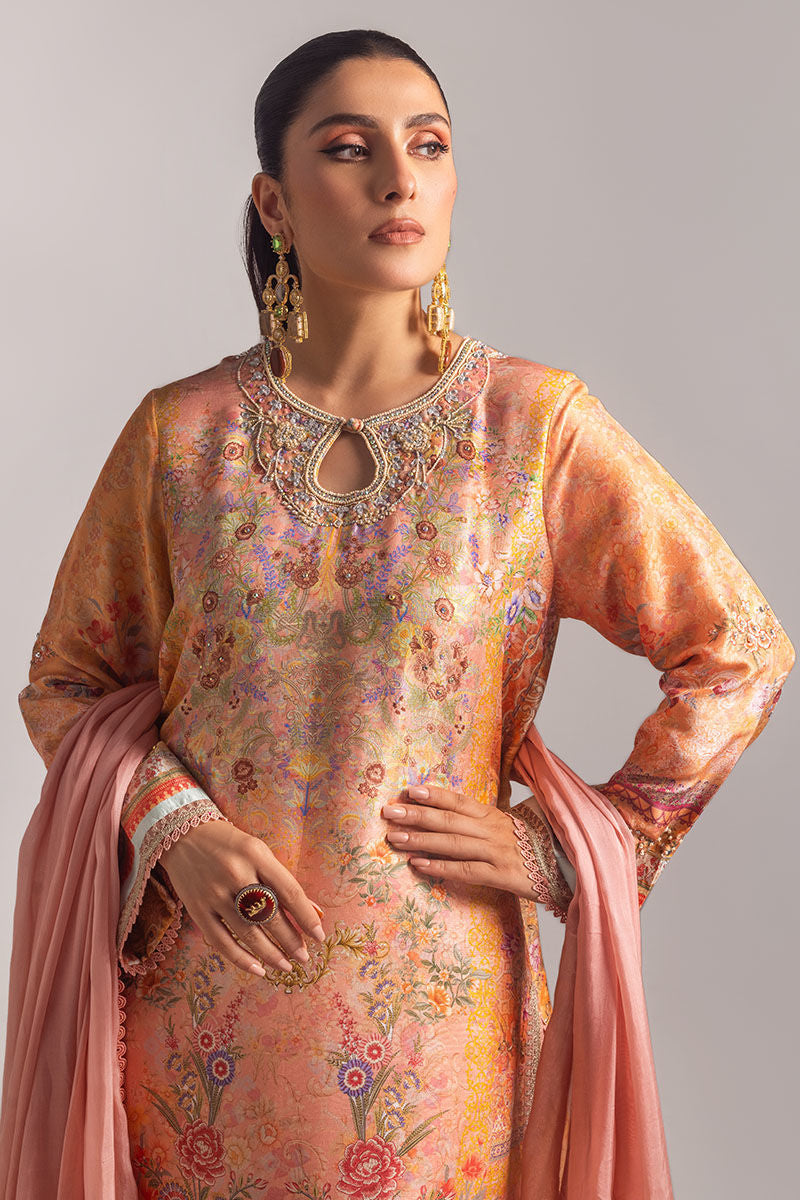 Ansab Jahangir | Digital Silk | Elora Shirt and Dupatta - Official Ansab Jahangir stockist in UK - Sakeena London