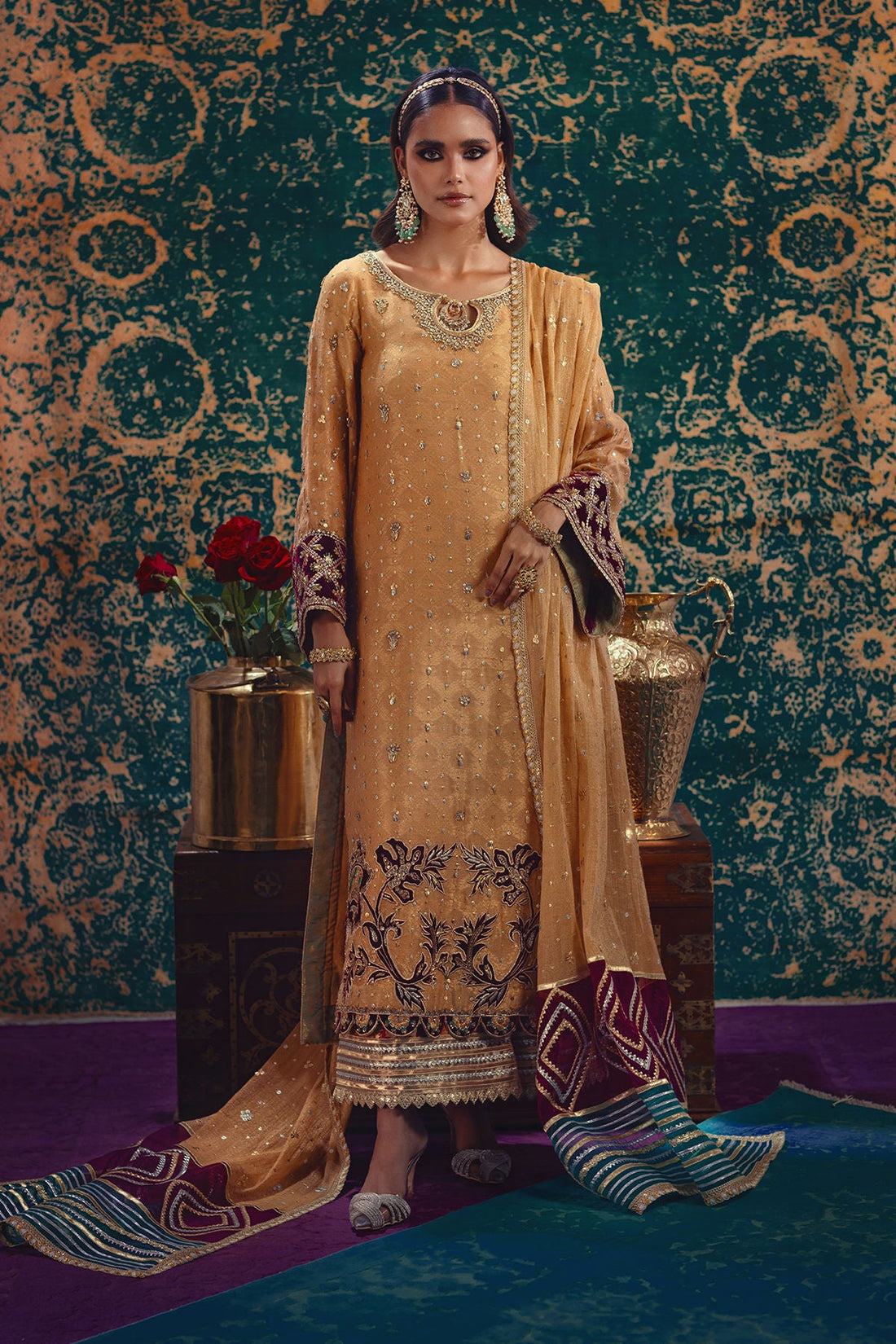 Annus Abrar | Mirha Winter Velour | Senara - Official Annus Abrar stockist in UK - Sakeena London