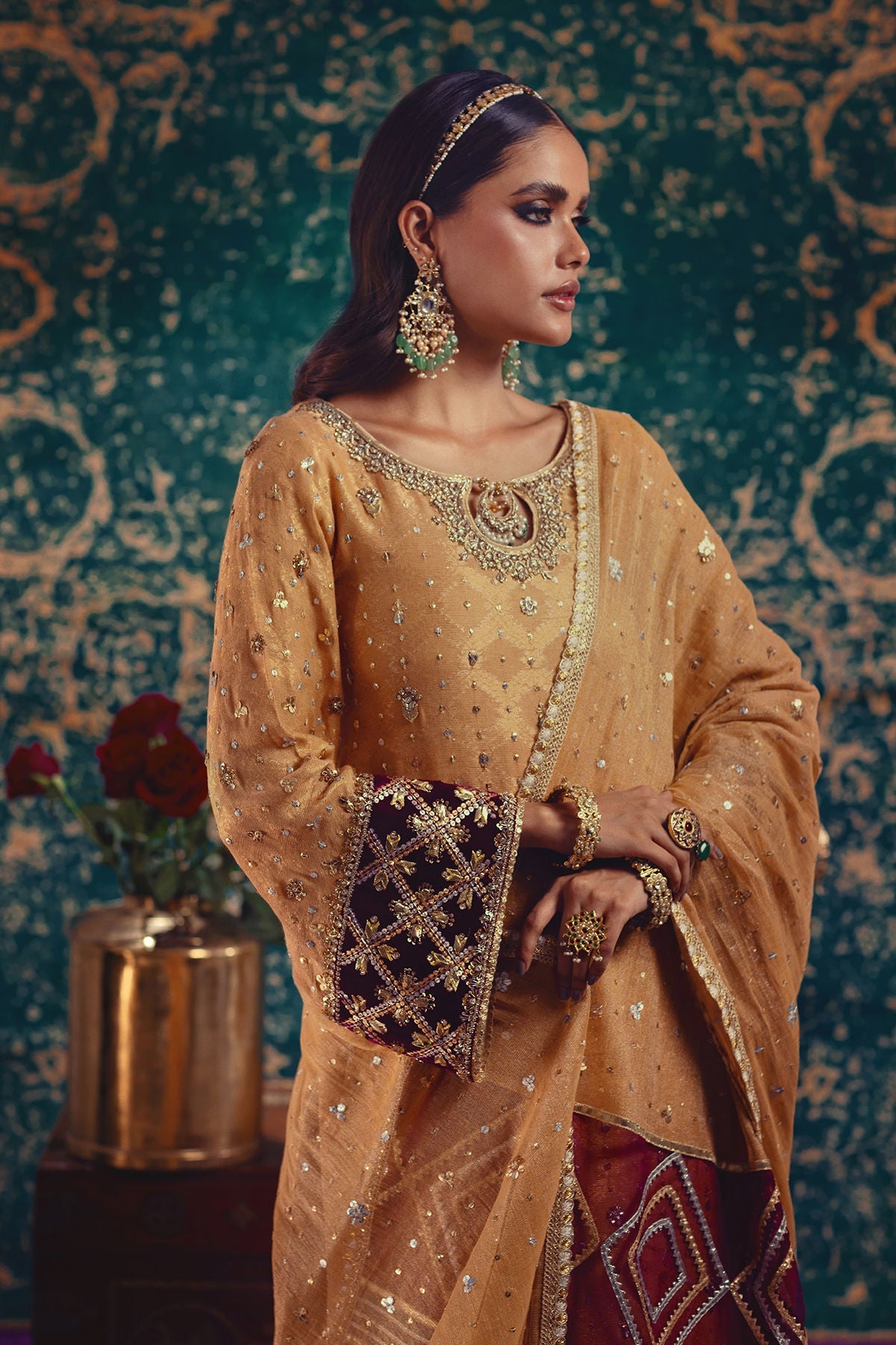Annus Abrar | Mirha Winter Velour | Senara - Official Annus Abrar stockist in UK - Sakeena London