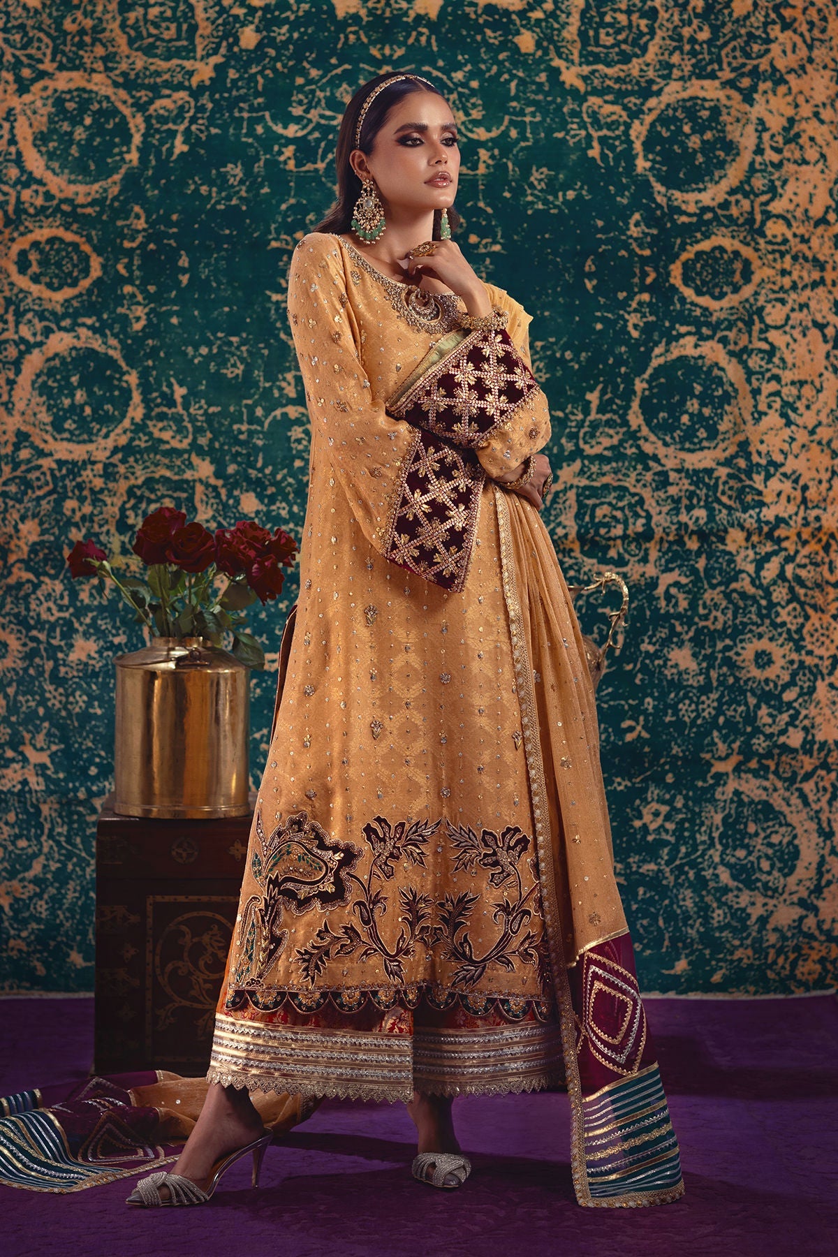 Annus Abrar | Mirha Winter Velour | Senara - Official Annus Abrar stockist in UK - Sakeena London