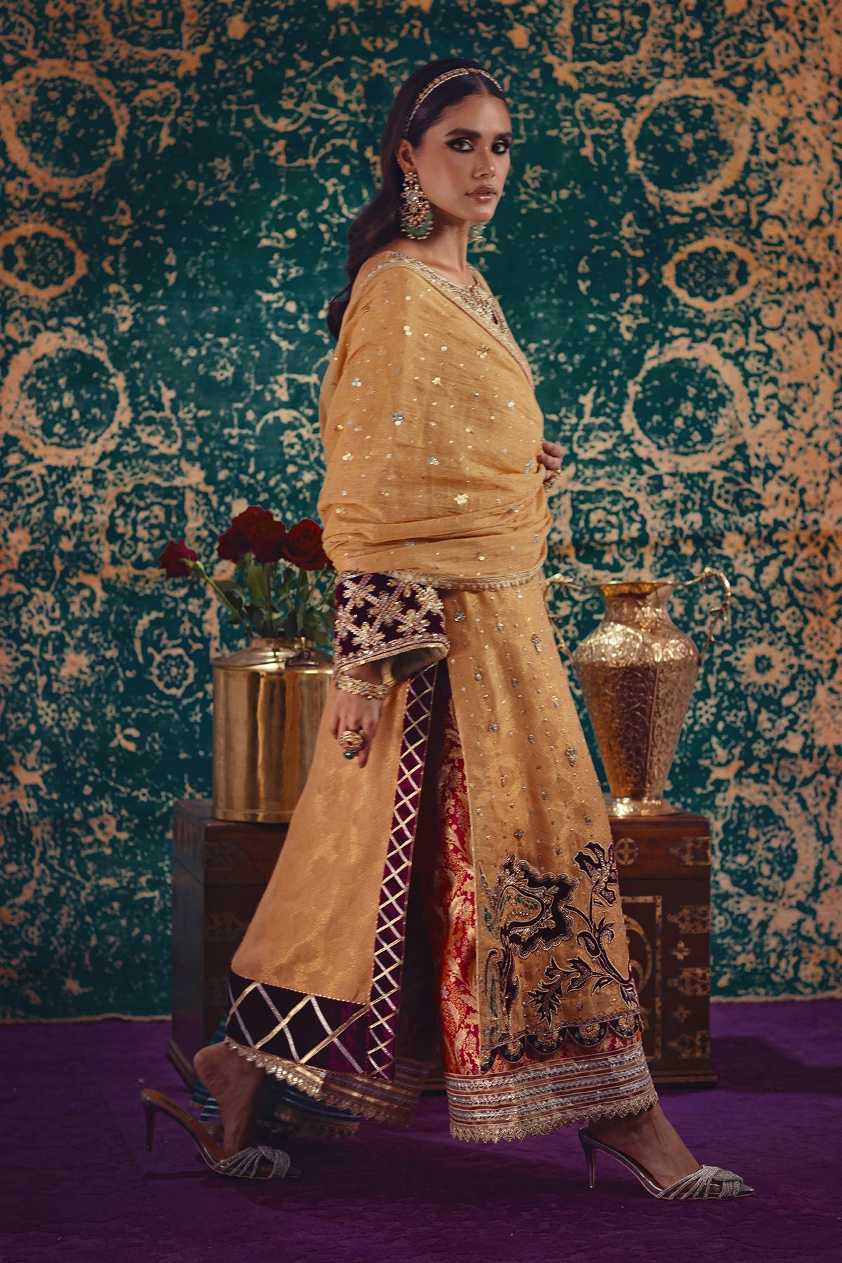 Annus Abrar | Mirha Winter Velour | Senara - Official Annus Abrar stockist in UK - Sakeena London
