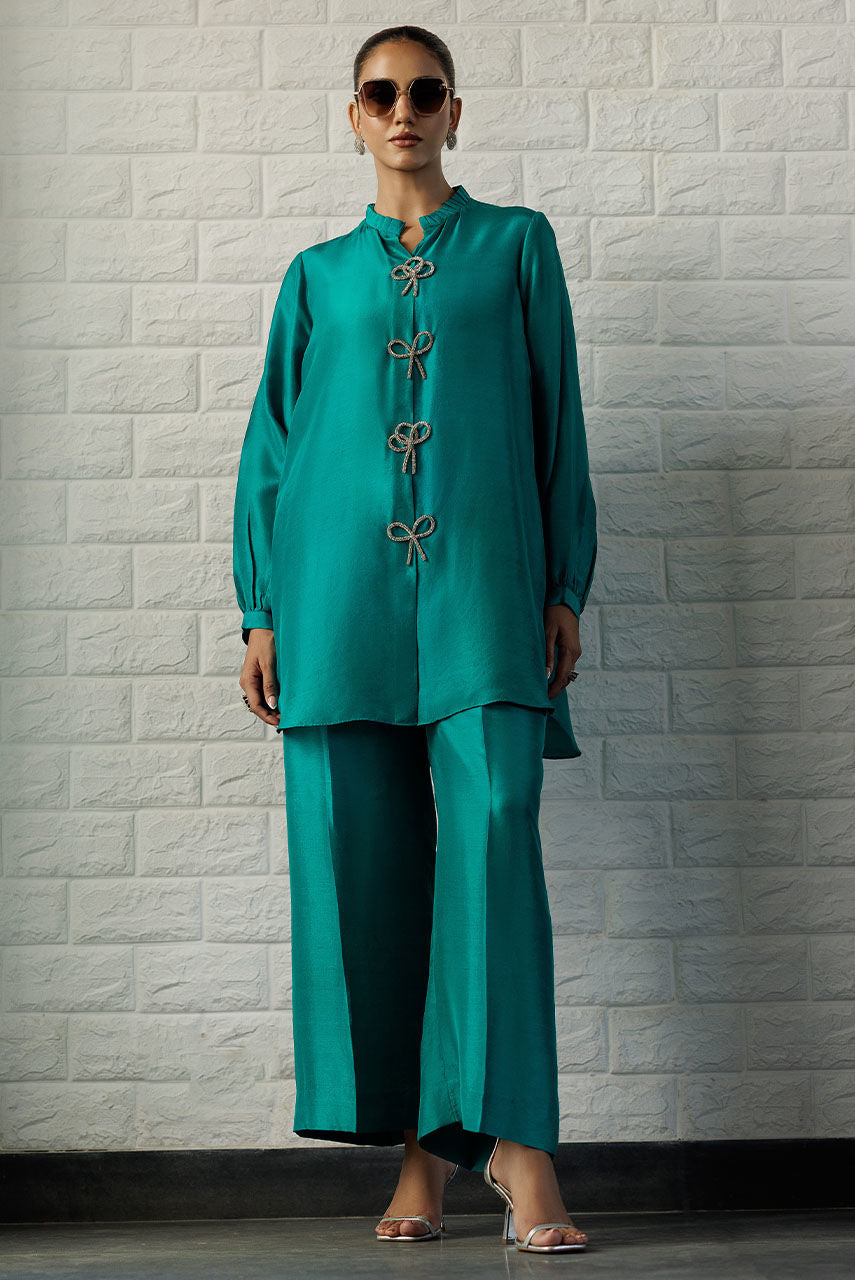Deepak Perwani | Summer Festive 25 | Emerald - Official Deepak Perwani stockist in UK - Sakeena London