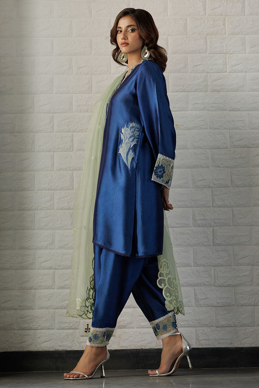 Deepak Perwani | Summer Festive 25 | Blue Waters - Official Deepak Perwani stockist in UK - Sakeena London