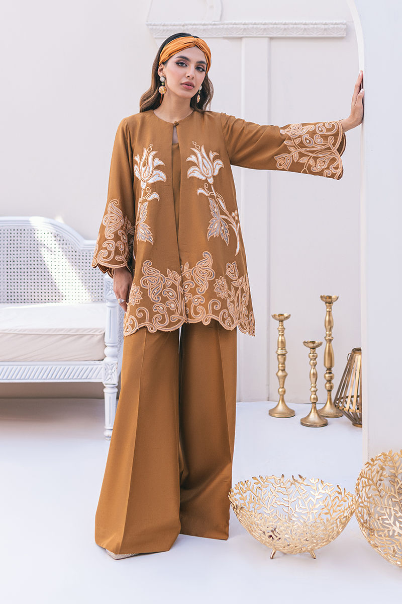 Ansab Jahangir | Luxe Pret Signature | MOCHA - Official Ansab Jahangir stockist in UK - Sakeena London