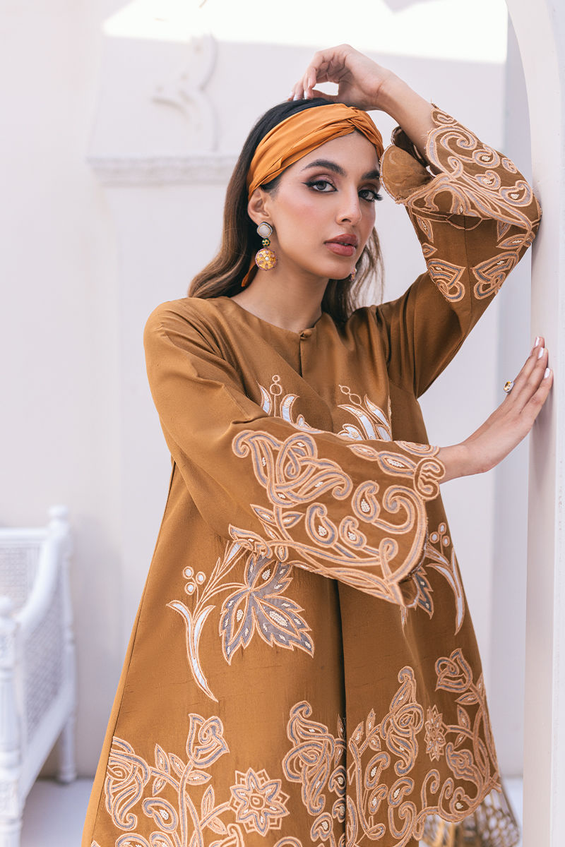 Ansab Jahangir | Luxe Pret Signature | MOCHA - Official Ansab Jahangir stockist in UK - Sakeena London