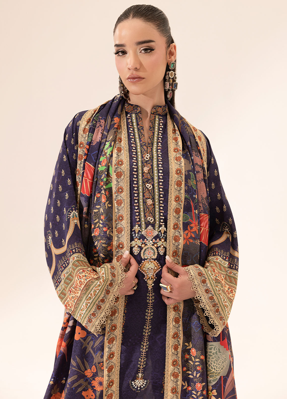 Sahane | Suay Silk Handwork Edit | CT-15006 ETHER - SUAY - Official Sahane stockist in UK - Sakeena London