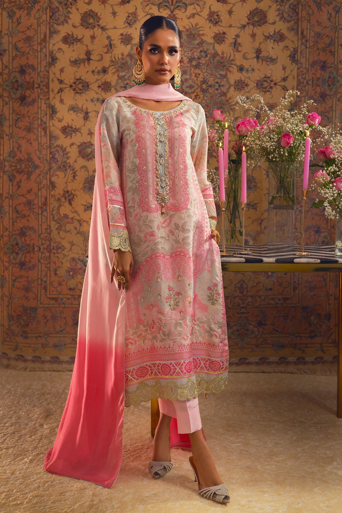 Annus Abrar | Lime Luxe Silk | Kira - Official Annus Abrar stockist in UK - Sakeena London