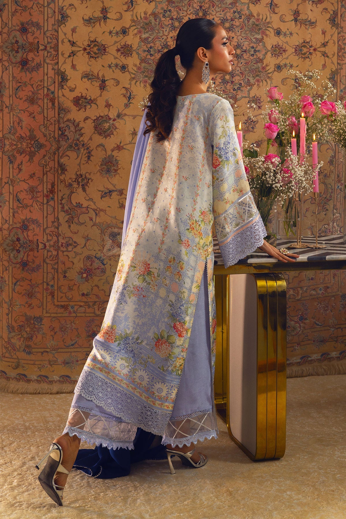 Annus Abrar | Lime Luxe Silk | Elmira - Official Annus Abrar stockist in UK - Sakeena London